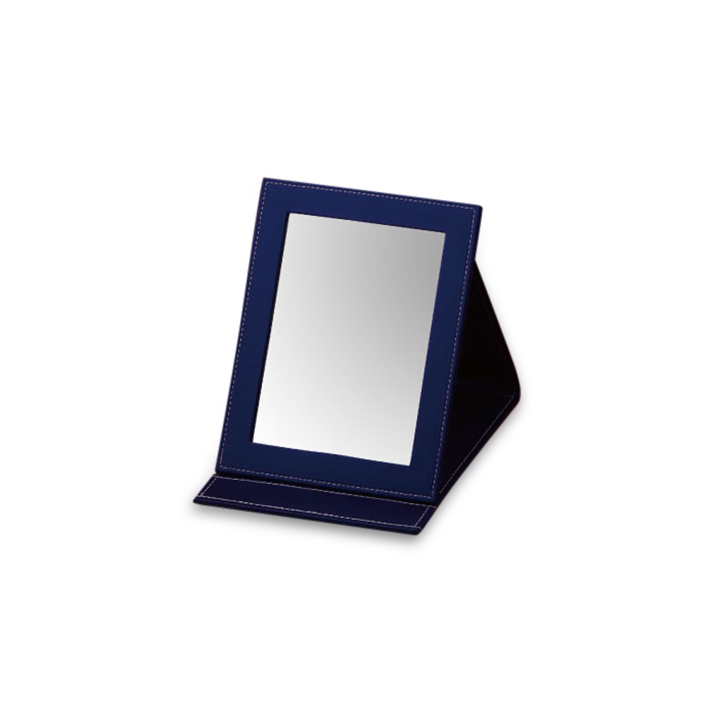 Navy Small Rectangle Foldable Mirror