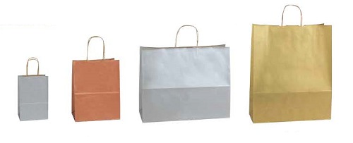 Large Precious Metals Paper Shoppers