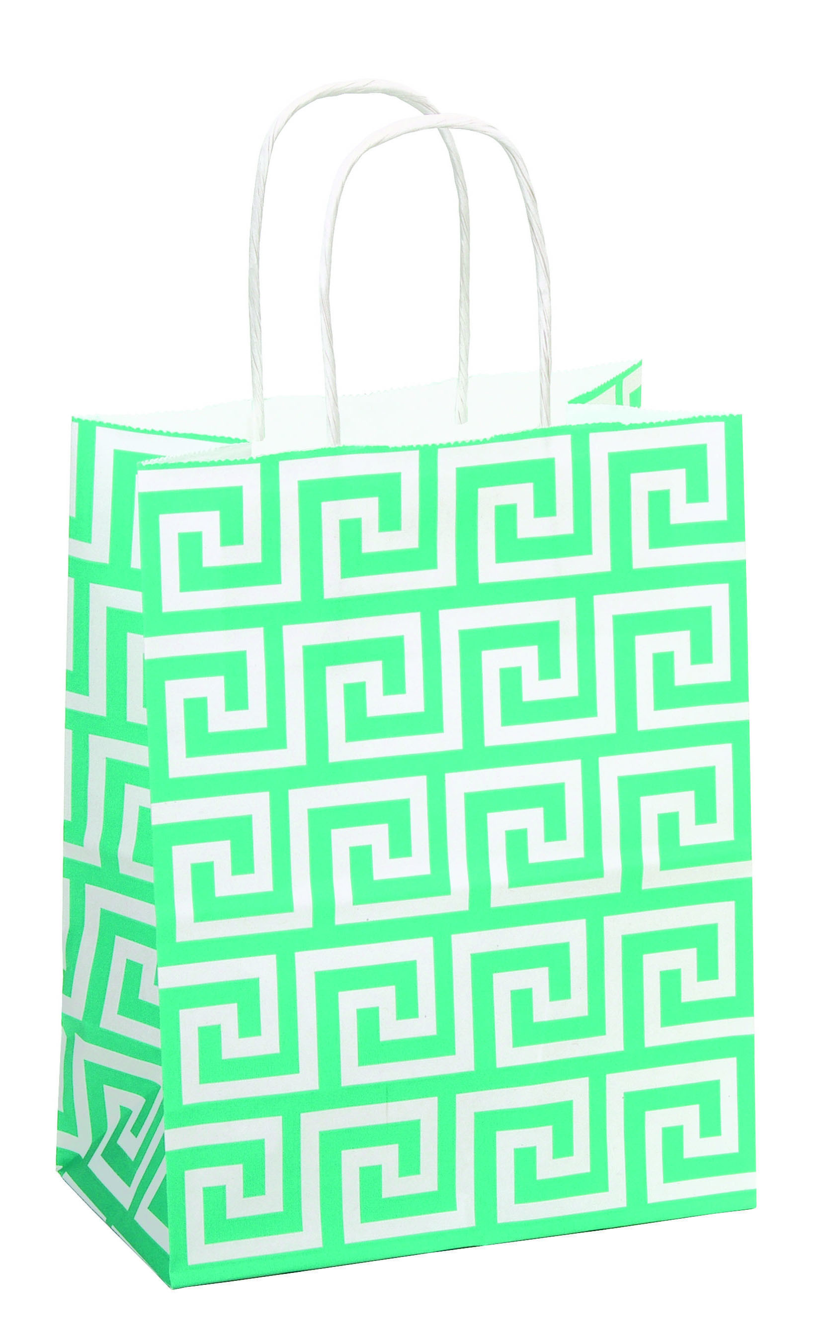 Greek Key Kraft Bags