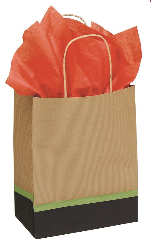 Modern Kraft Paper Shoppers