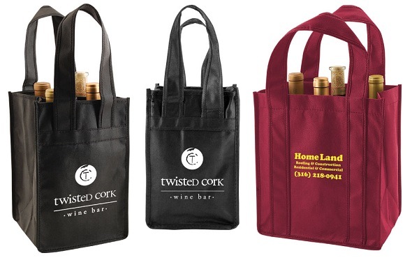 Non-Woven Wine Totes (4 Bottle)