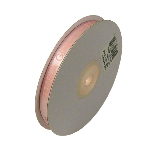 It's a Girl Print on Satin