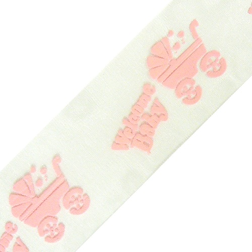 "Welcome Baby" Print on Sheer