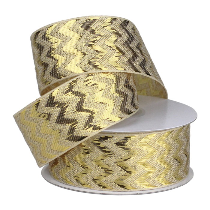Metallic Chevron Ribbon