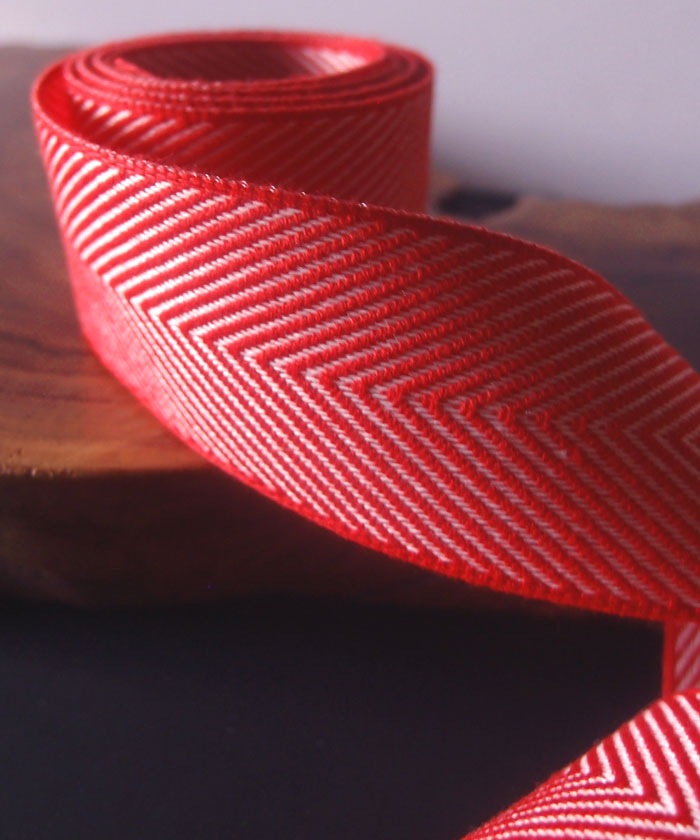Chevron Herringbone Cotton Ribbon
