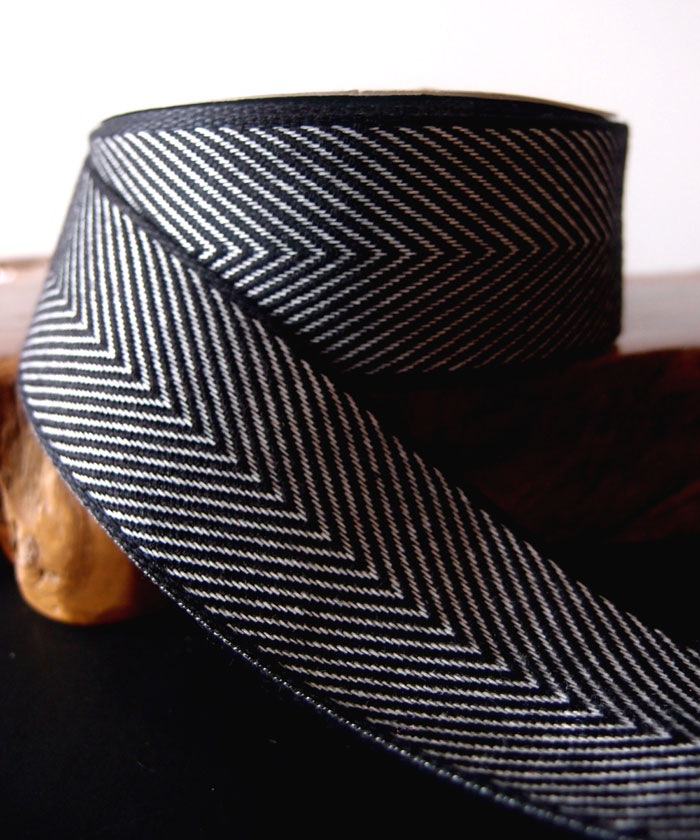 Chevron Herringbone Cotton Ribbon