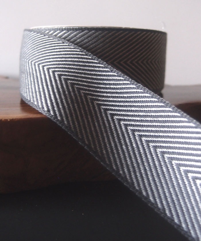 Chevron Herringbone Cotton Ribbon