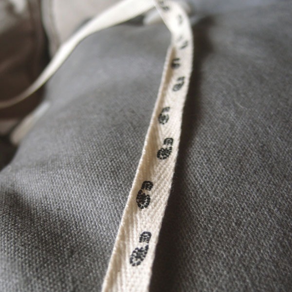 Cotton Ribbon with Foot Print