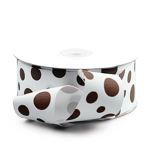 Polka Dot Ribbon Printed on Grosgrain