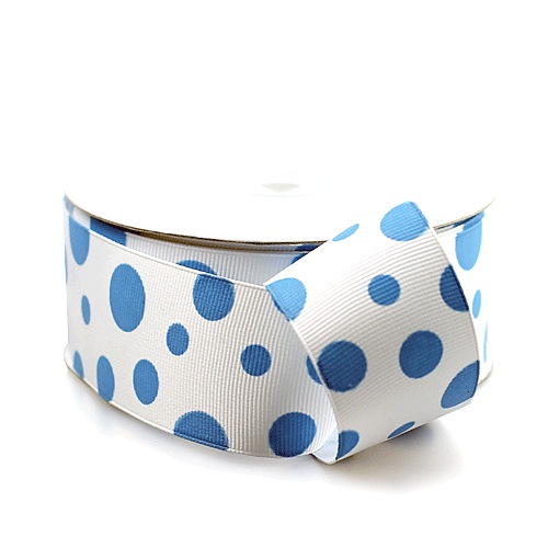 Polka Dot Ribbon Printed on Grosgrain