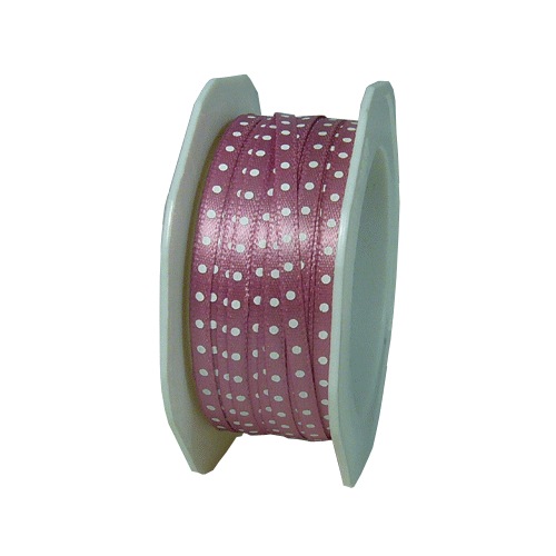 Polka  Dot Ribbon Printed on Satin