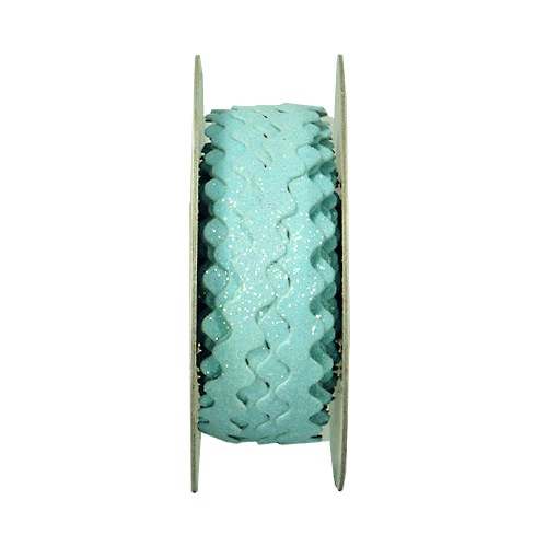 Blue Glitter Ric-Rac Ribbon