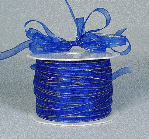 Gold Edge Organza Ribbon