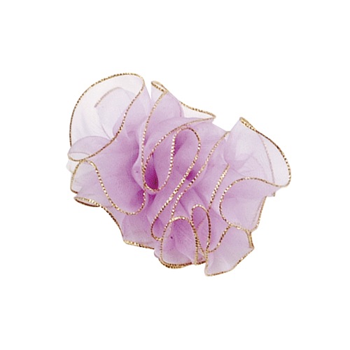 Lavender Pull Bow Ribbon with Gold Edge