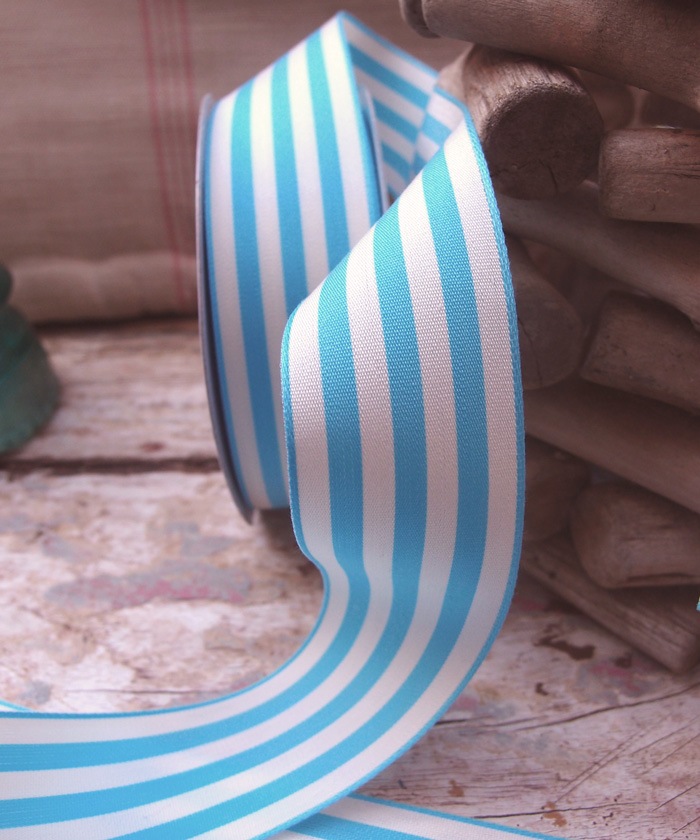 Striped Polyester Blend Ribbon