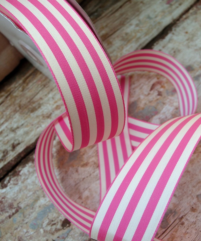 Striped Polyester Blend Ribbon
