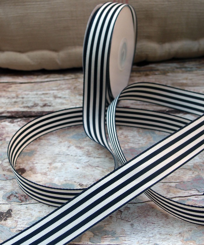 Striped Polyester Blend Ribbon