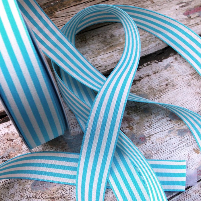 Striped Polyester Blend Ribbon