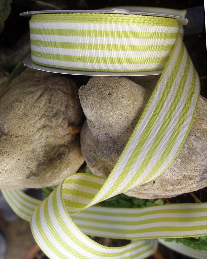 Striped Polyester Blend Ribbon