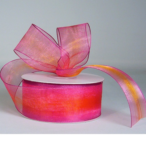Kielet and Copper Two-Toned Sheer Ribbon