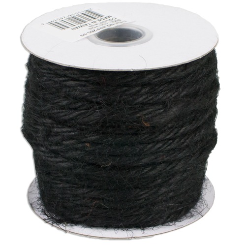 Black Burlap Jute Rope Twin