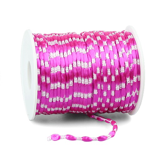 White and Fucshia Knot Cord