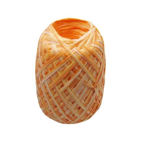 Peach Ombre Paper Raffia Ribbon