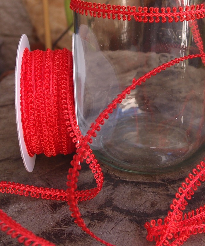 Red Picot Braid Ribbon