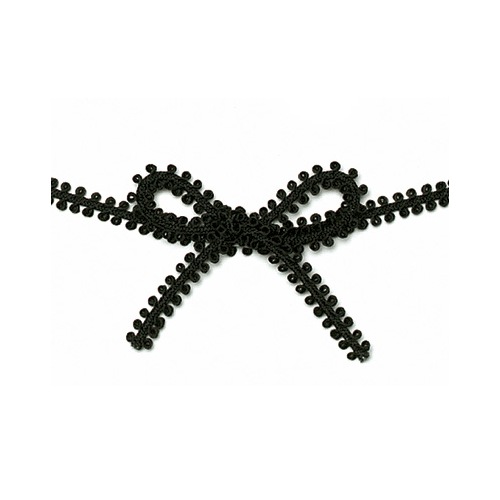 Black Picot Braid Ribbon