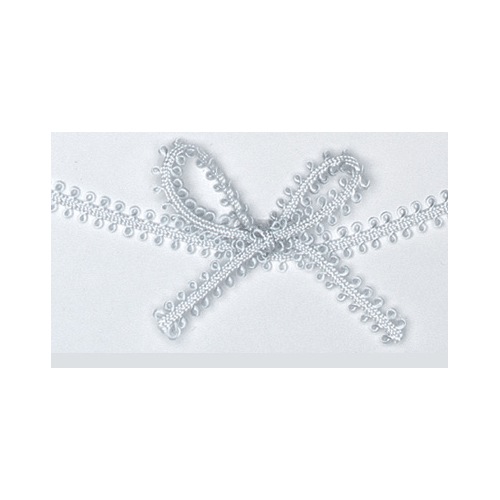 Grey Picot Braid Ribbon