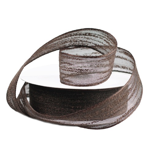 Dark Brown Mesh Ribbon