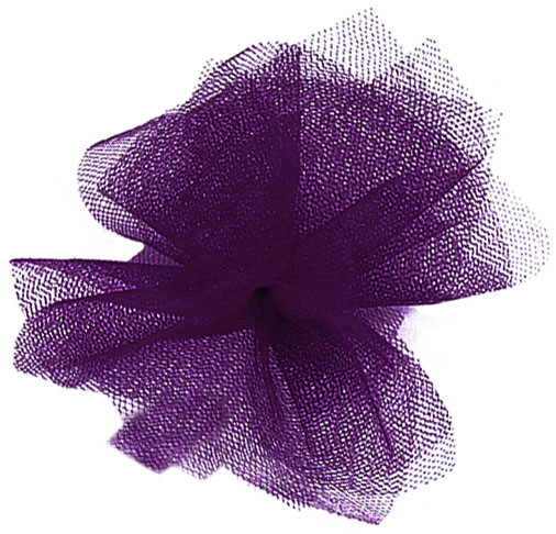 Aubergine Tulle Ribbon