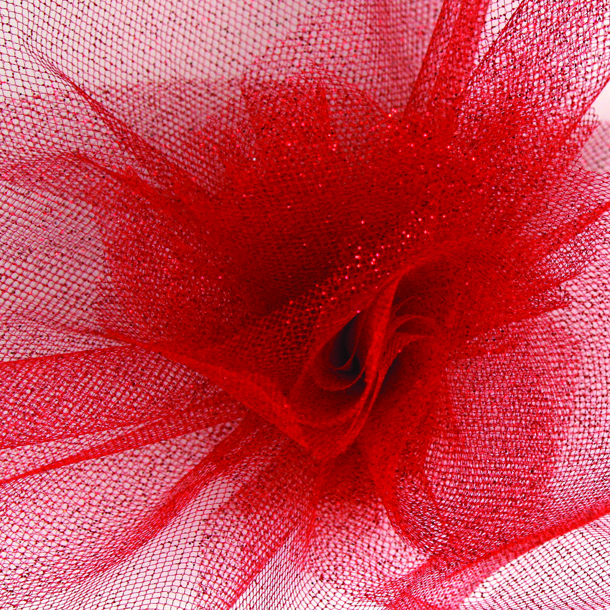 Sparkle Red Tulle Ribbon