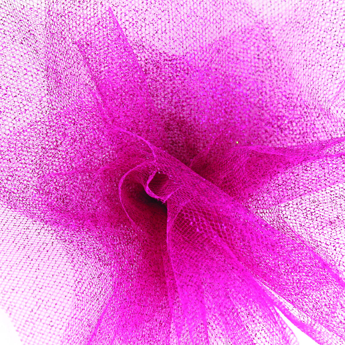 Sparkle Hot Pink Tulle Ribbon