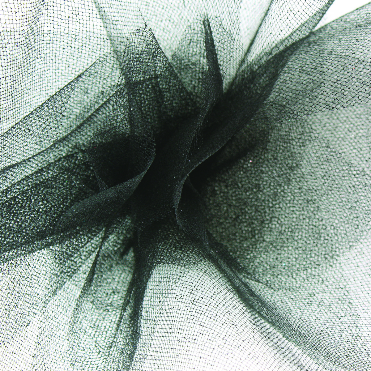 Sparkle Black Tulle Ribbon