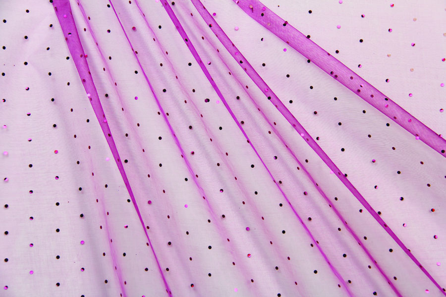 Fuschia Sequin Roll Ribbon