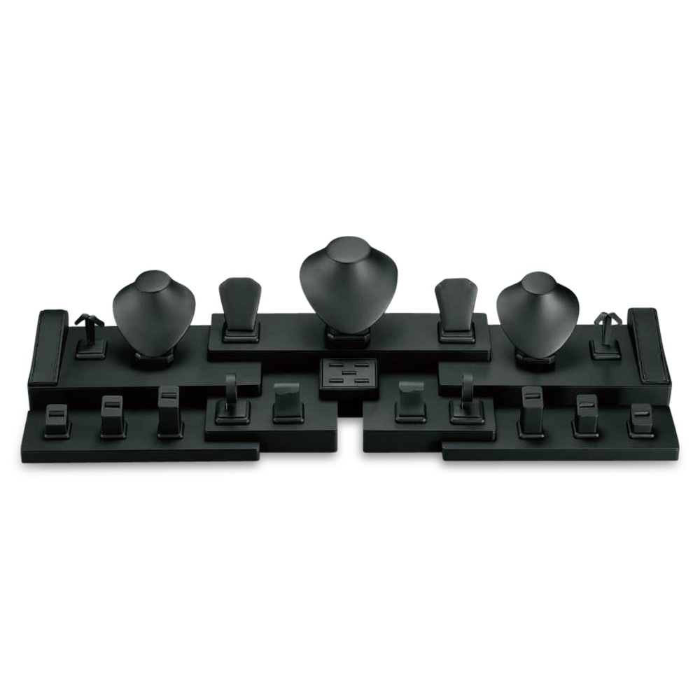 Black Leatherette Showcase Displays