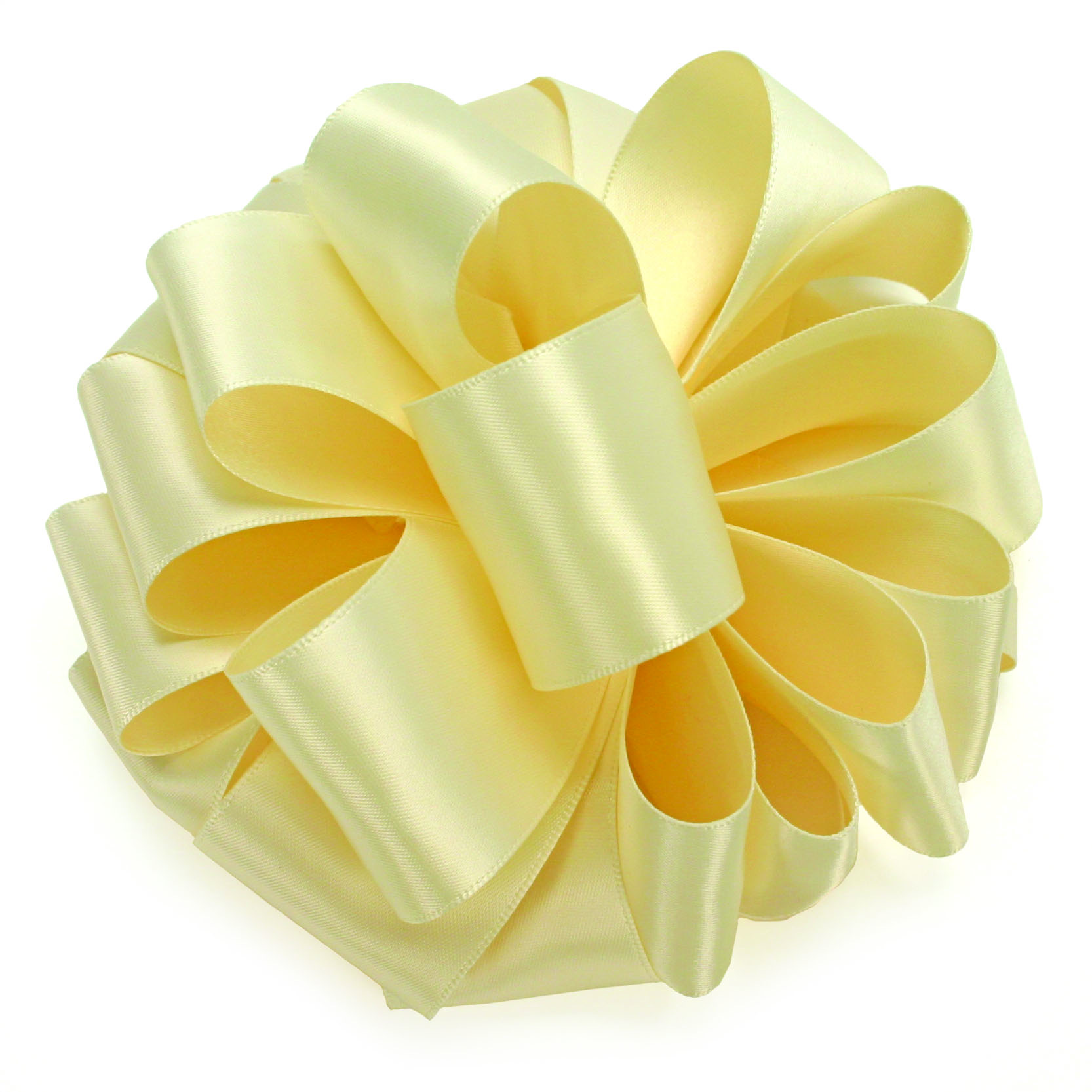 Cream Double Face Satin Ribbon