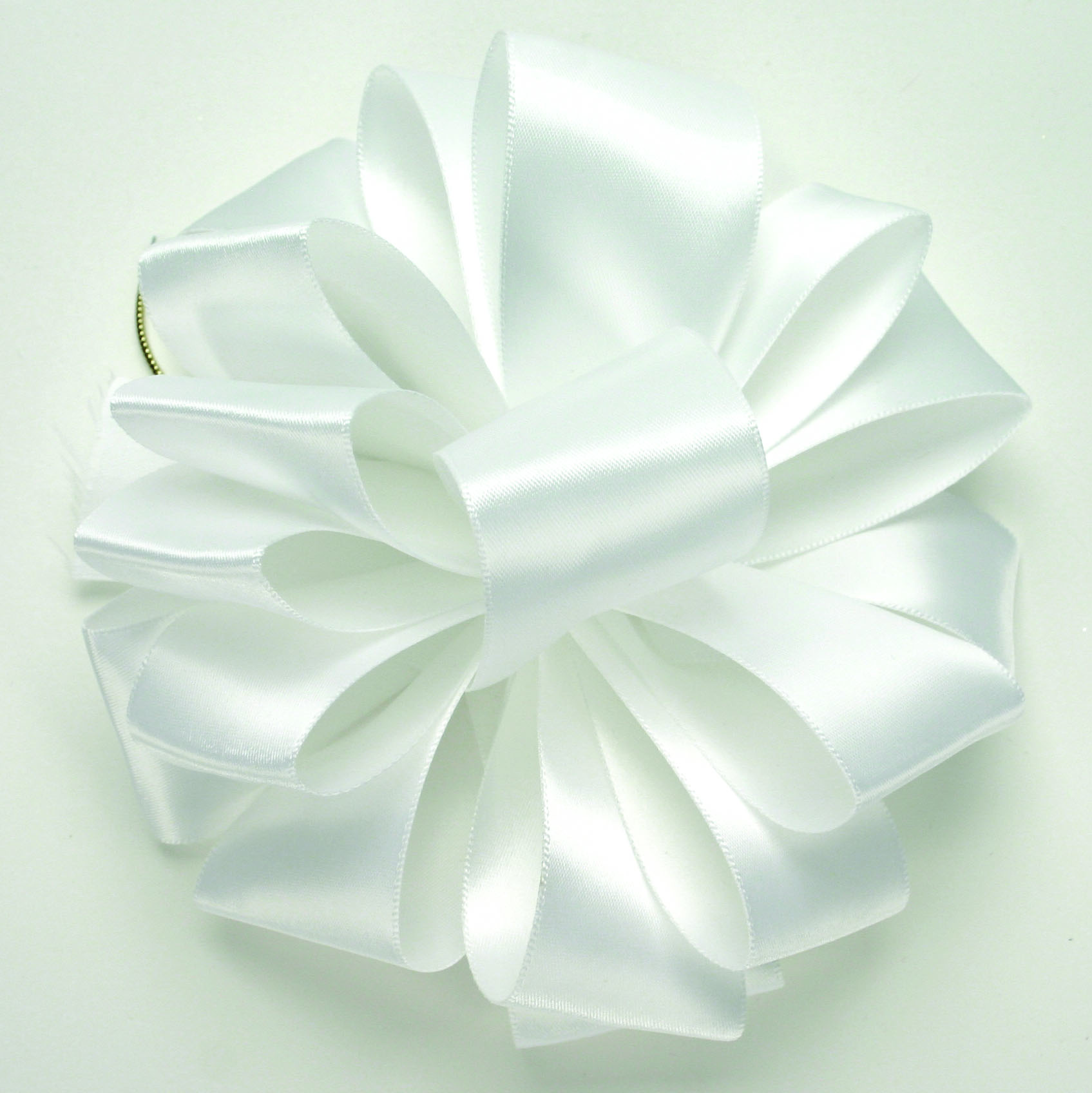 White Double Face Satin Ribbon
