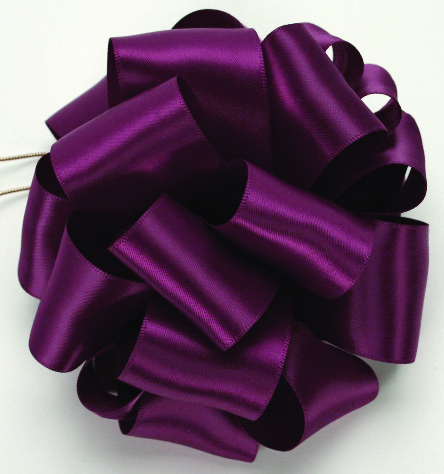 Wine Double Face Satin Ribbon