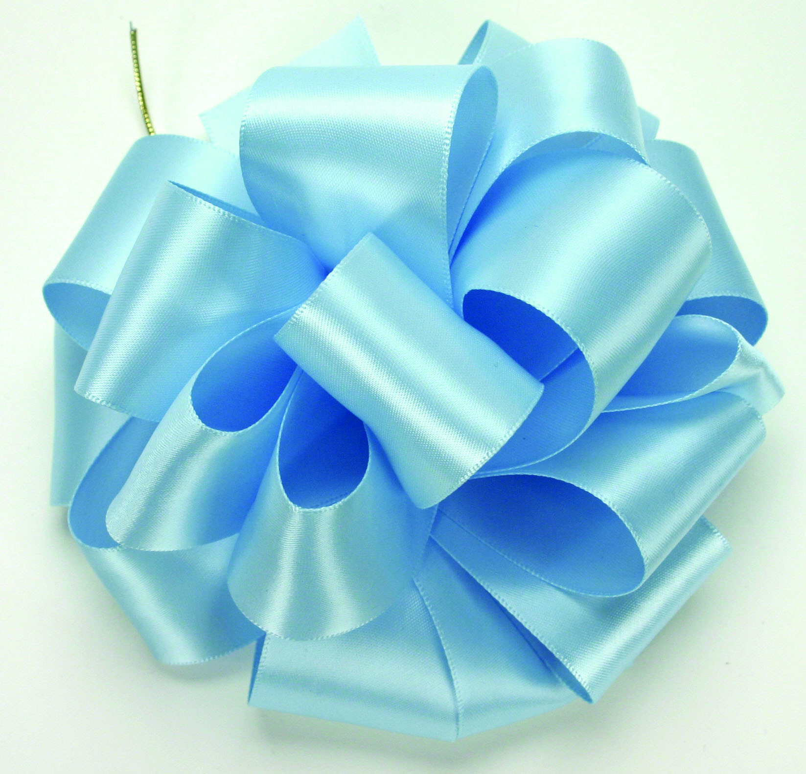 Light Blue Double Face Satin Ribbon