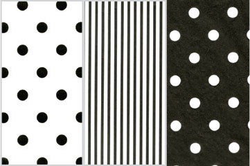Black & White Printed Assortment Tissue Paper 