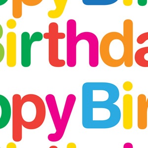"Happy Birthday" Printed Tissue Paper