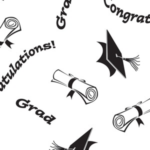 "Graduation" Printed Tissue Paper