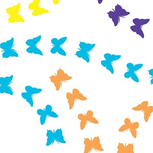 Butterfly Chain Print Tissue Paper