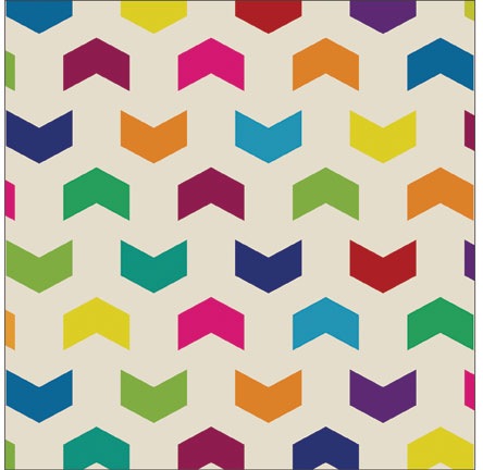 Alternating Chevron Print Tissue Paper