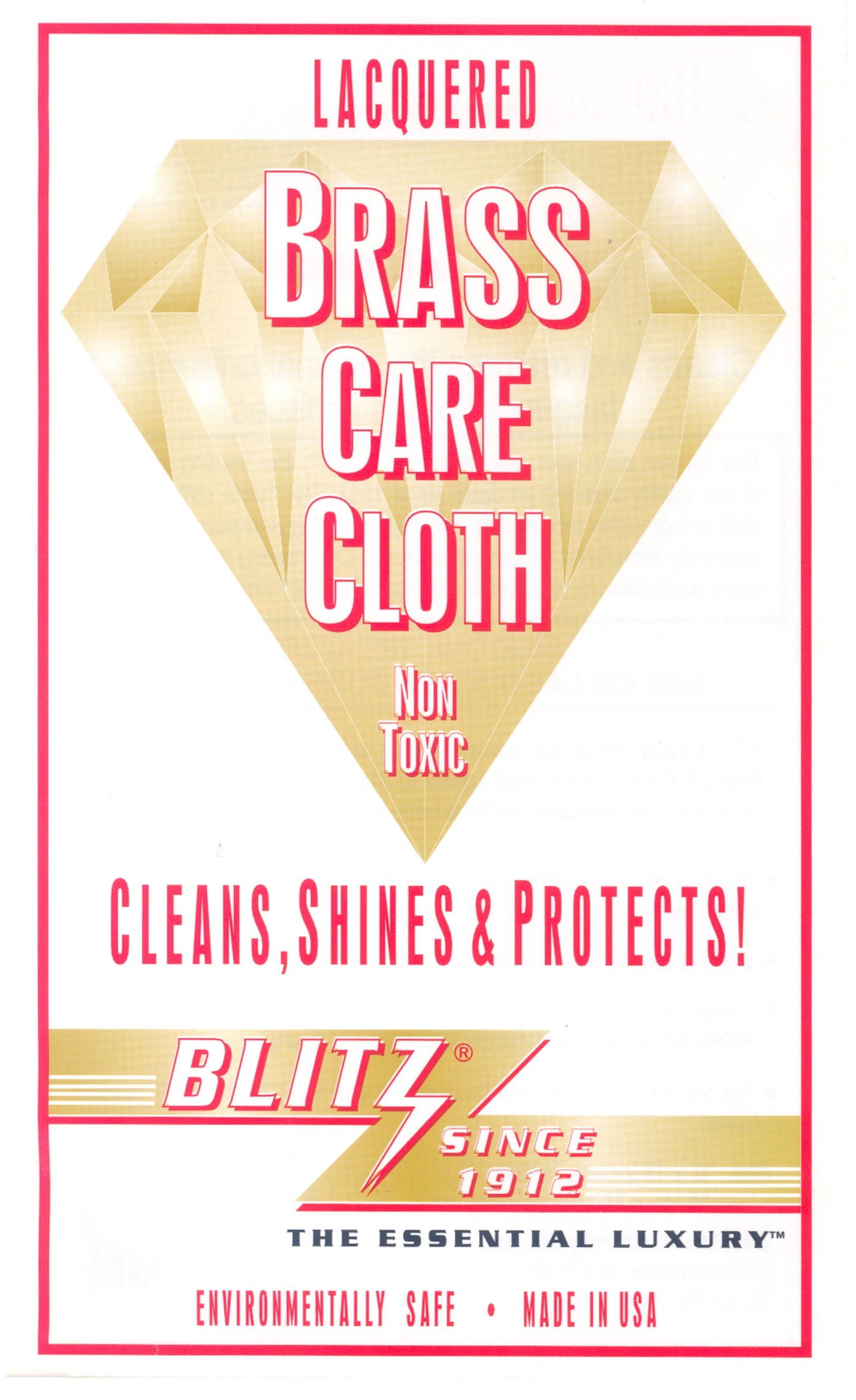 Lacquered Brass Care Cloth