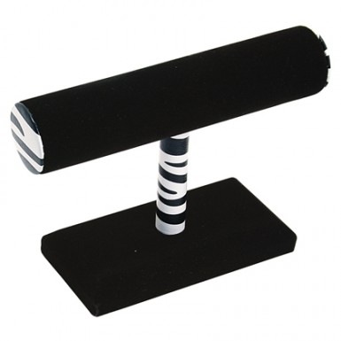 Zebra Print Bangle/Bracelet Short T-Bar Display