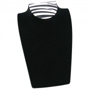 Zebra Print Retractable Bust Display