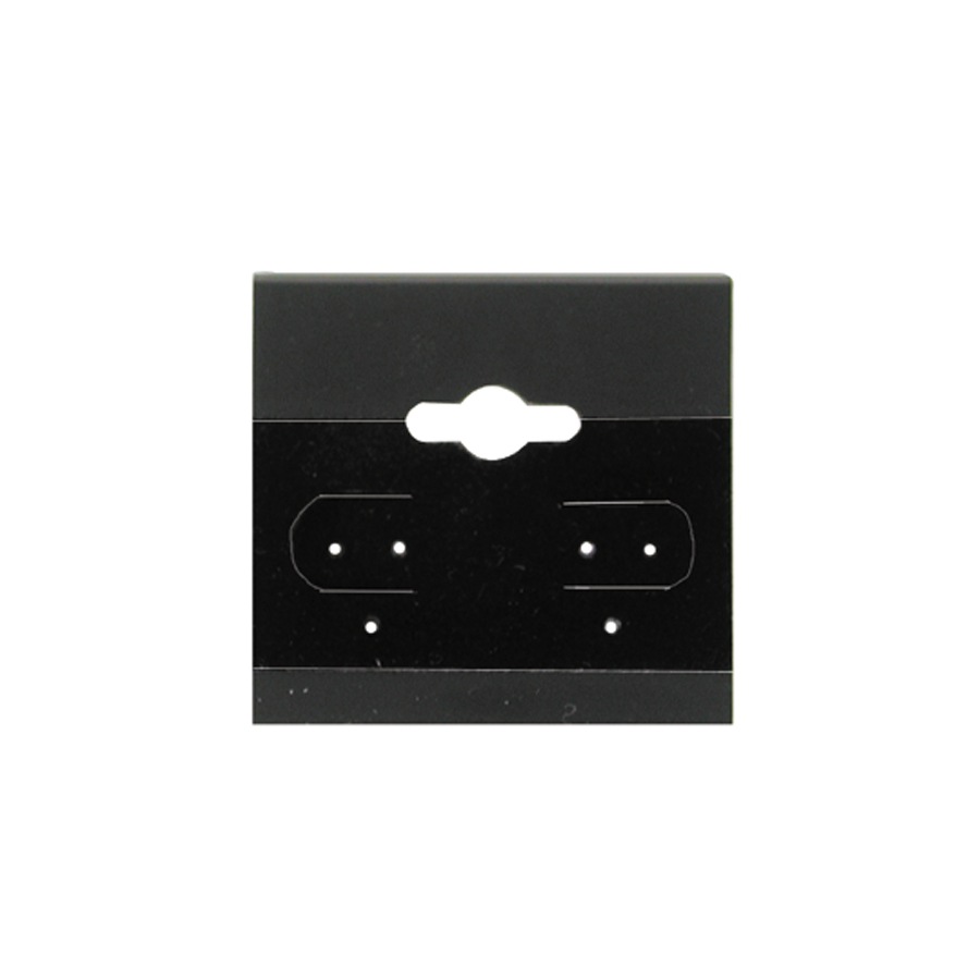 Plain Black Hanging Earring Card (x100)